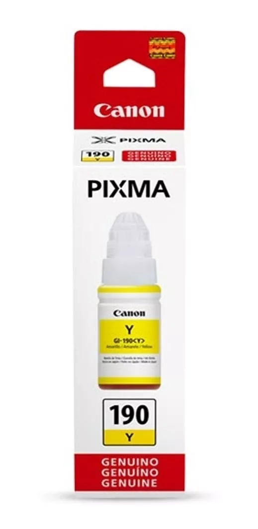 TINTA CANON YELLOW GI-190 70 ML. ORIGINAL FACTURA/BOLETA - 2