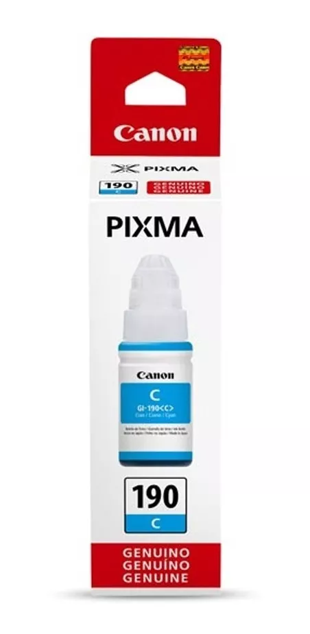TINTA CANON CYAN GI-190 70 ML. ORIGINAL FACTURA/BOLETA - 2