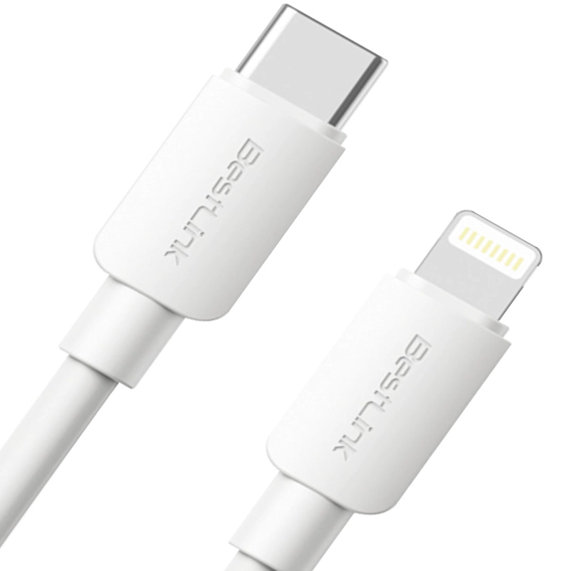 CABLE BESTLINK BL-CH200PD USB-C PARA IPHONE, IPAD. BLANCO. 1 METRO. CARGA RAPIDA - 1
