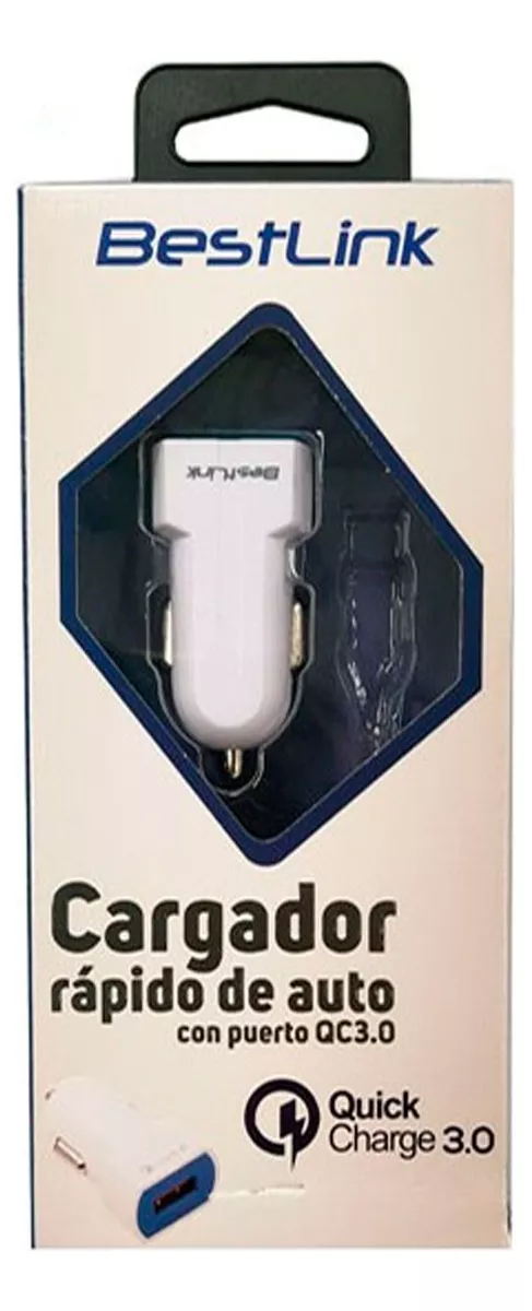 CARGADOR USB PARA AUTO, CARGA RAPIDA. USB 3.0 . BL-CH300A - 3