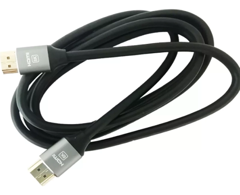 CABLE HDTV 2.1 8K 1,8 MTS. MACHO MACHO, CONEC. BAÑO ORO - 3