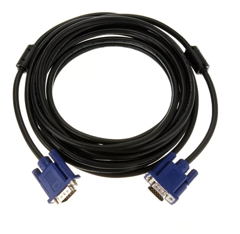 CABLE VGA 15 MTS. M/M, C/FERRITA, CONECTOR AZUL. FACTURA/BOL - 1