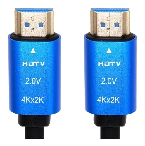 CABLE FERIATECNO HDTV 2.0 4K 15 MTS M/M CONEC BAÑO ORO PREMIUM - 1