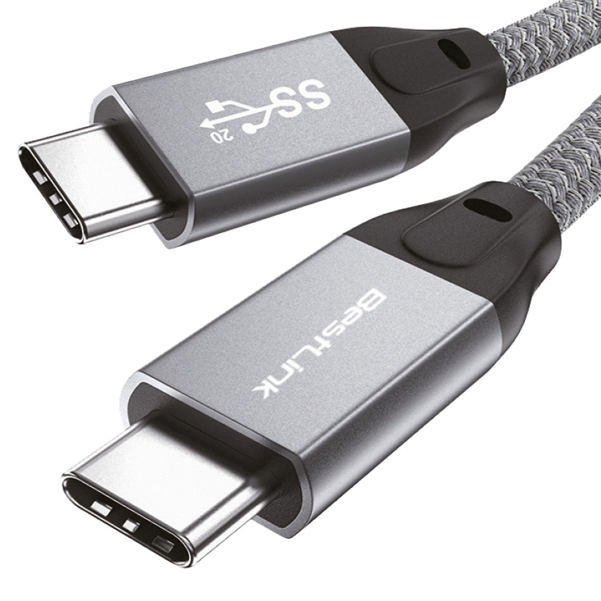 CABLE USB-C 2 MTS. 4K, DATOS 20 GBPS, CARGA RAPIDA 100W - 1