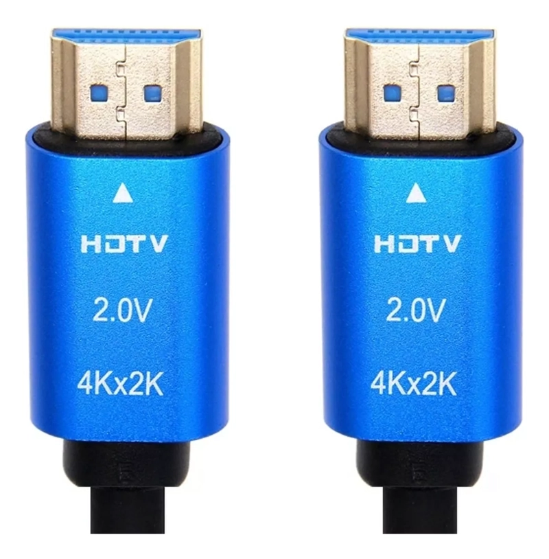 CABLE HDMI 2.0 4K 1.5 MTS M/M CONEC BAÑO ORO PREMIUM - 1