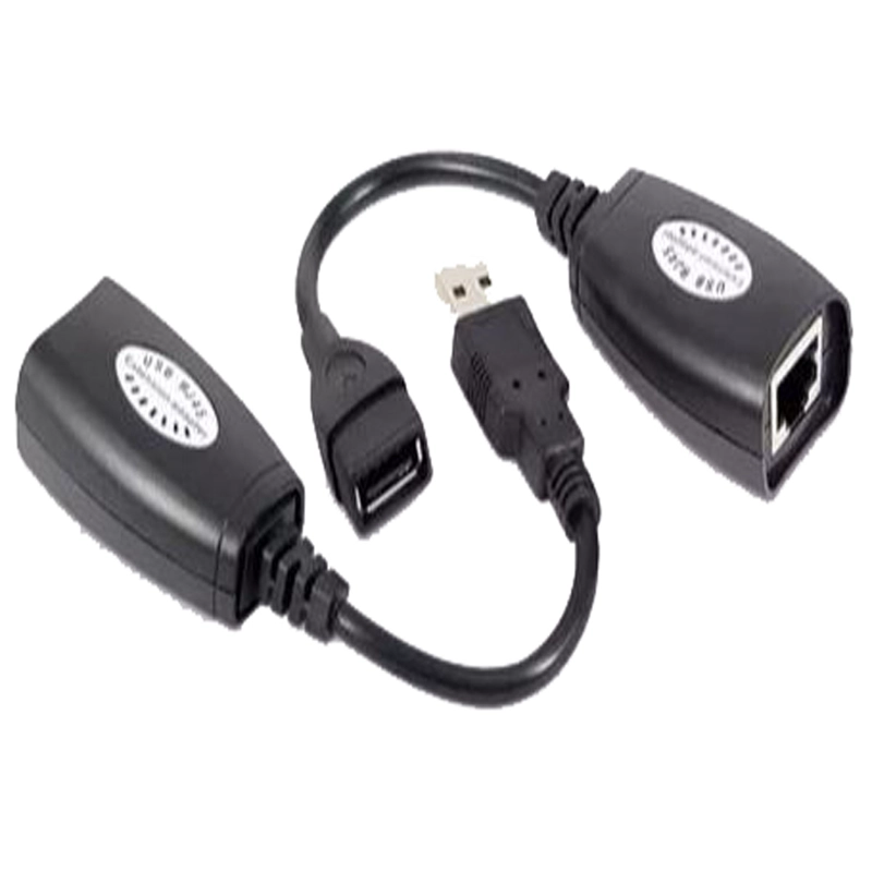 EXTENSOR USB 2.0 POR RJ45 4 PUERTOS, HASTA 45 METROS - 2