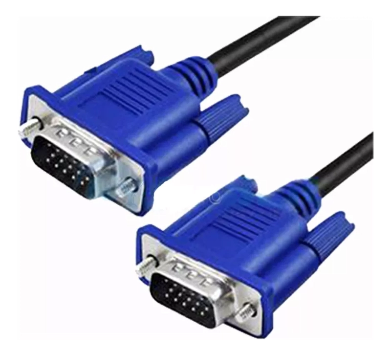 CABLE VGA 5 MTS. M/M CONECTOR AZUL. BOLETA/FACTURA - 1