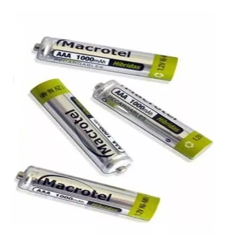 PILAS RECARGABLES AAA, 4 UNIDADES, 1000 MAH. MACROTEL FAC/BO - 3
