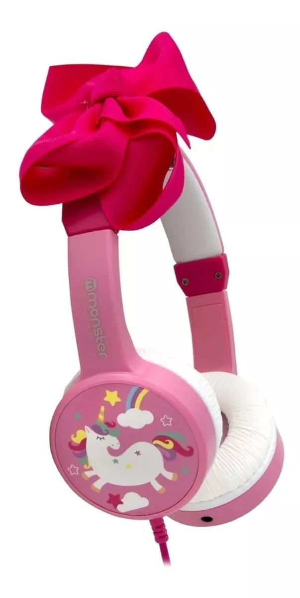 AUDIFONO PARA NIÑA MONSTER UNICORNIO CON MOÑO, COOLKID - 1