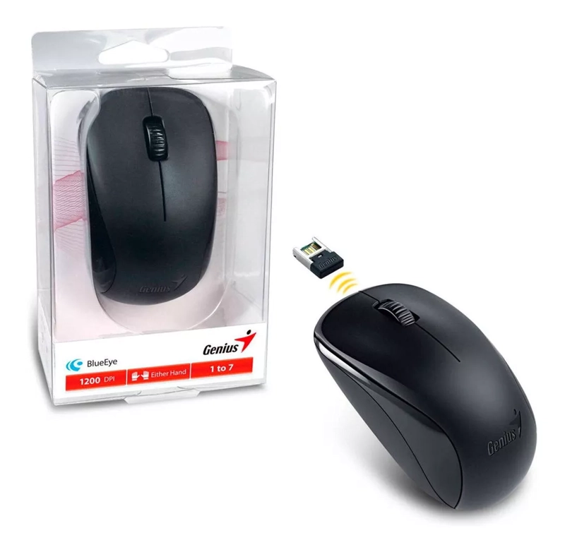 MOUSE INALÁMBRICO GENIUS NX-7000 CALM BLACK - 5