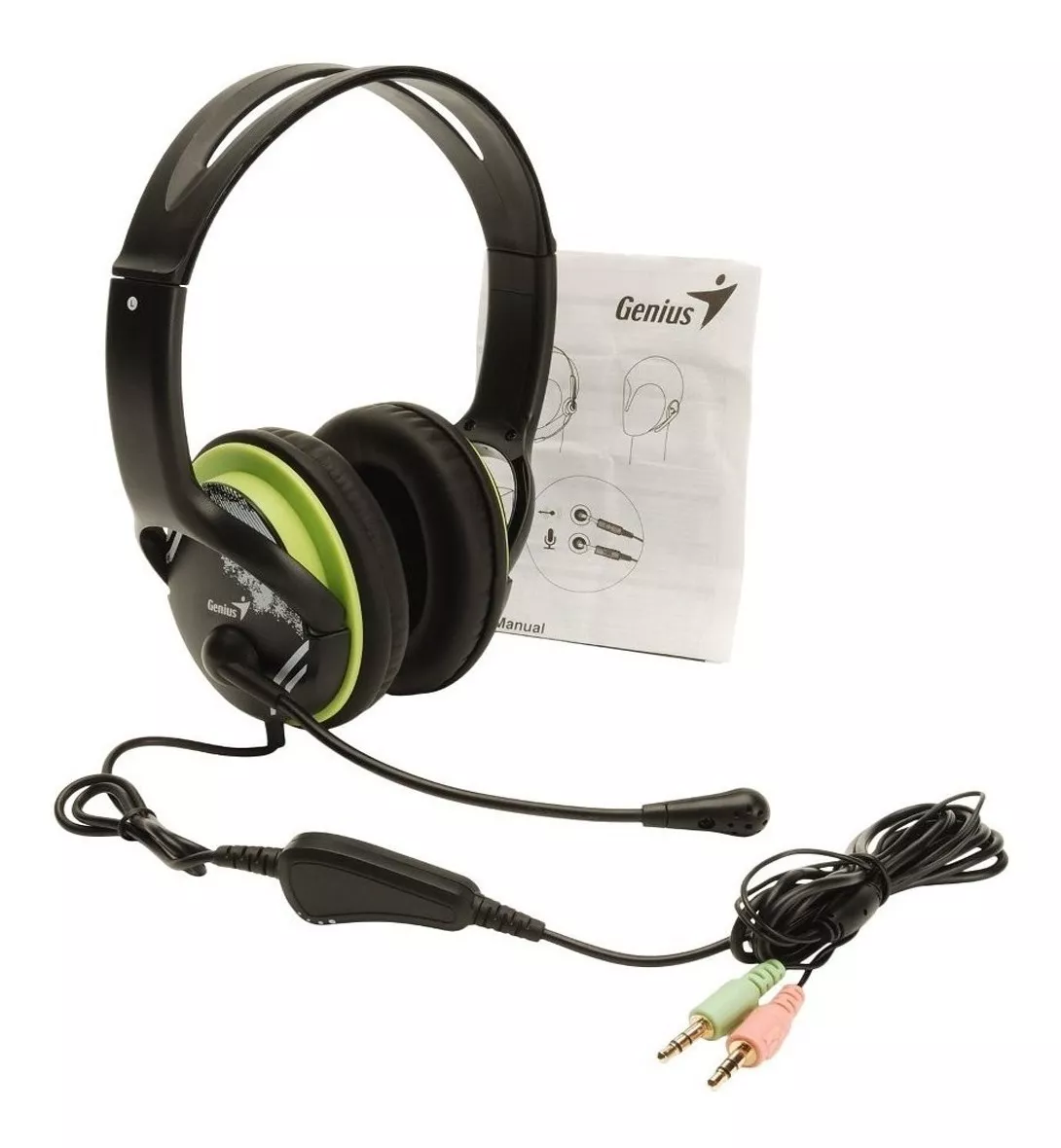 AUDIFONO CON MICROFONO GENIUS HS-400A, CONEXIÓN 3.5MM - 3
