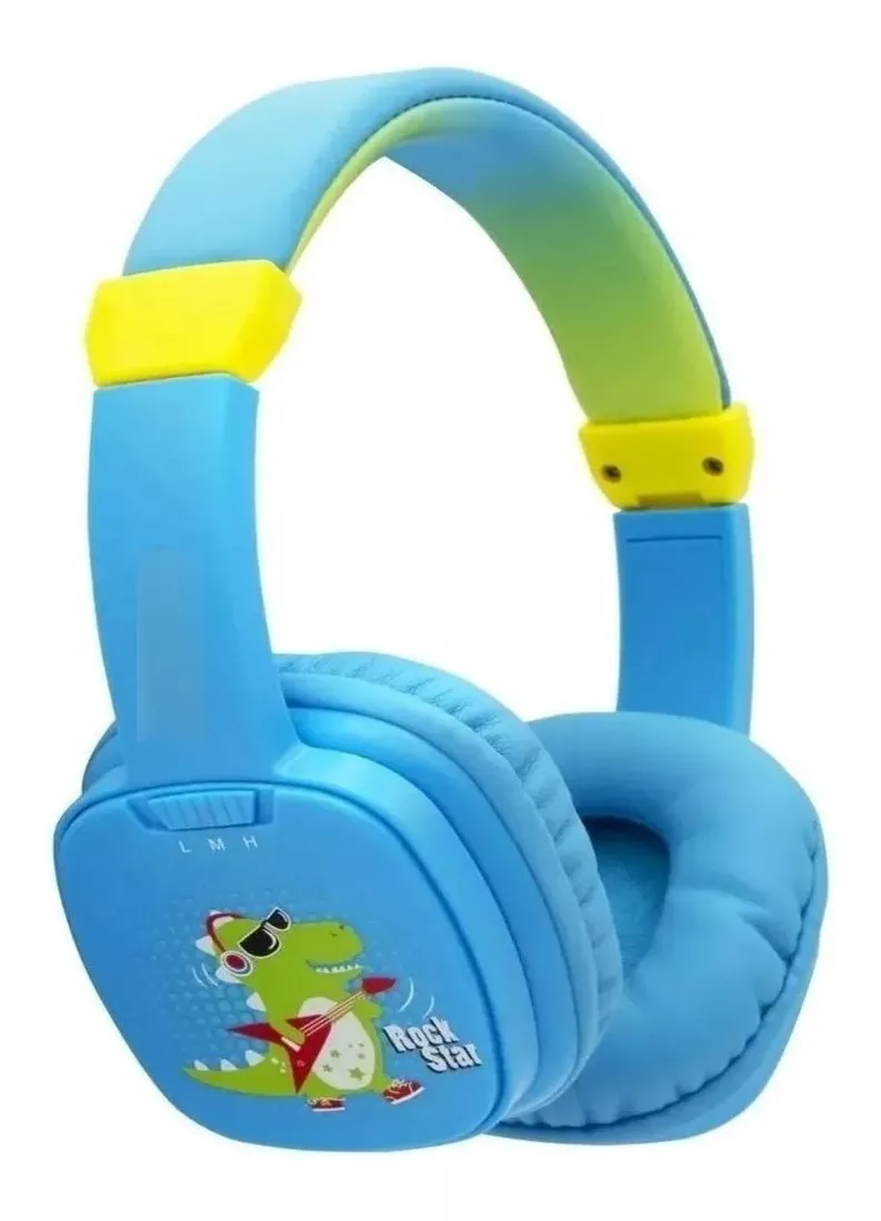 AUDIFONO PARA NIÑO MONSTER DINO CELESTE MXXCK03B, COOLKID - 2