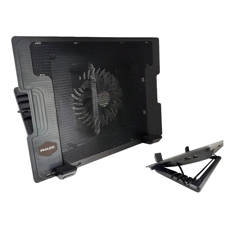 VENTILADOR NOTEBOOK AJUSTABLE EN ALTURA 2 USB LU - 2