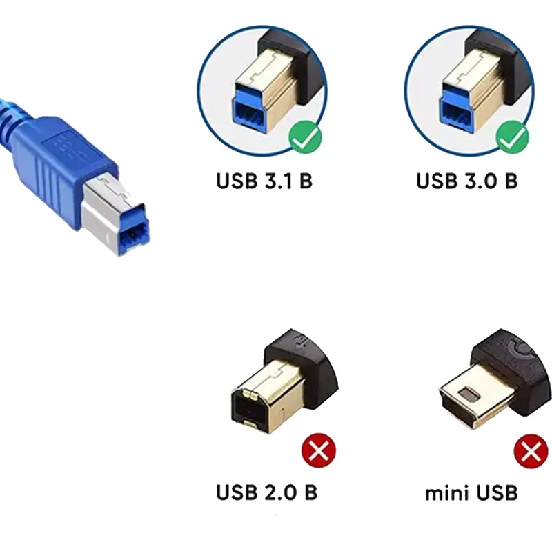 CABLE USB ULINK 3.0 A-B IMPRESORA M/M 1.8 MTS - 2