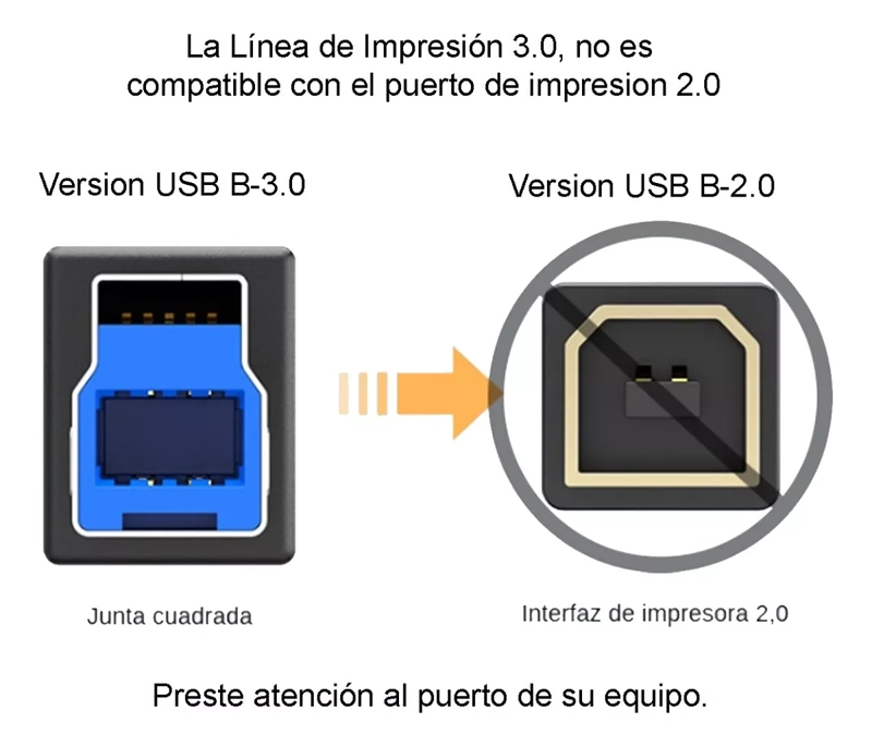 CABLE USB ULINK 3.0 A-B IMPRESORA M/M 1.8 MTS - 3