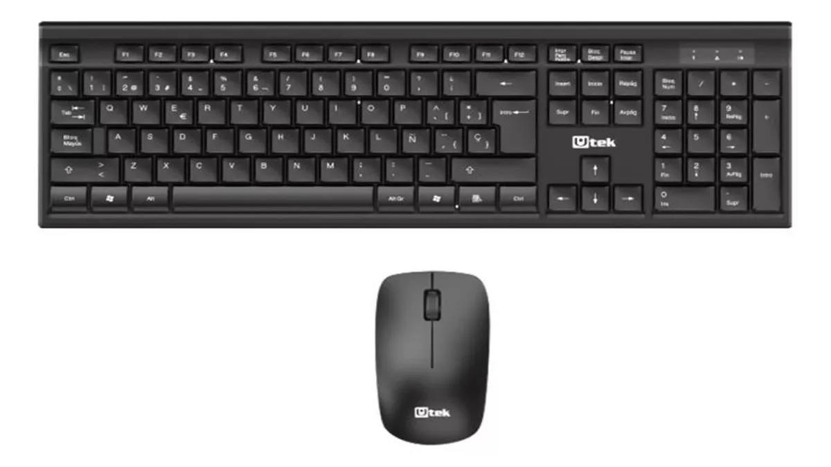 KIT TECLADO Y MOUSE INALAMBRICO USB, NEGRO. BOLETA/FACTURA - 1
