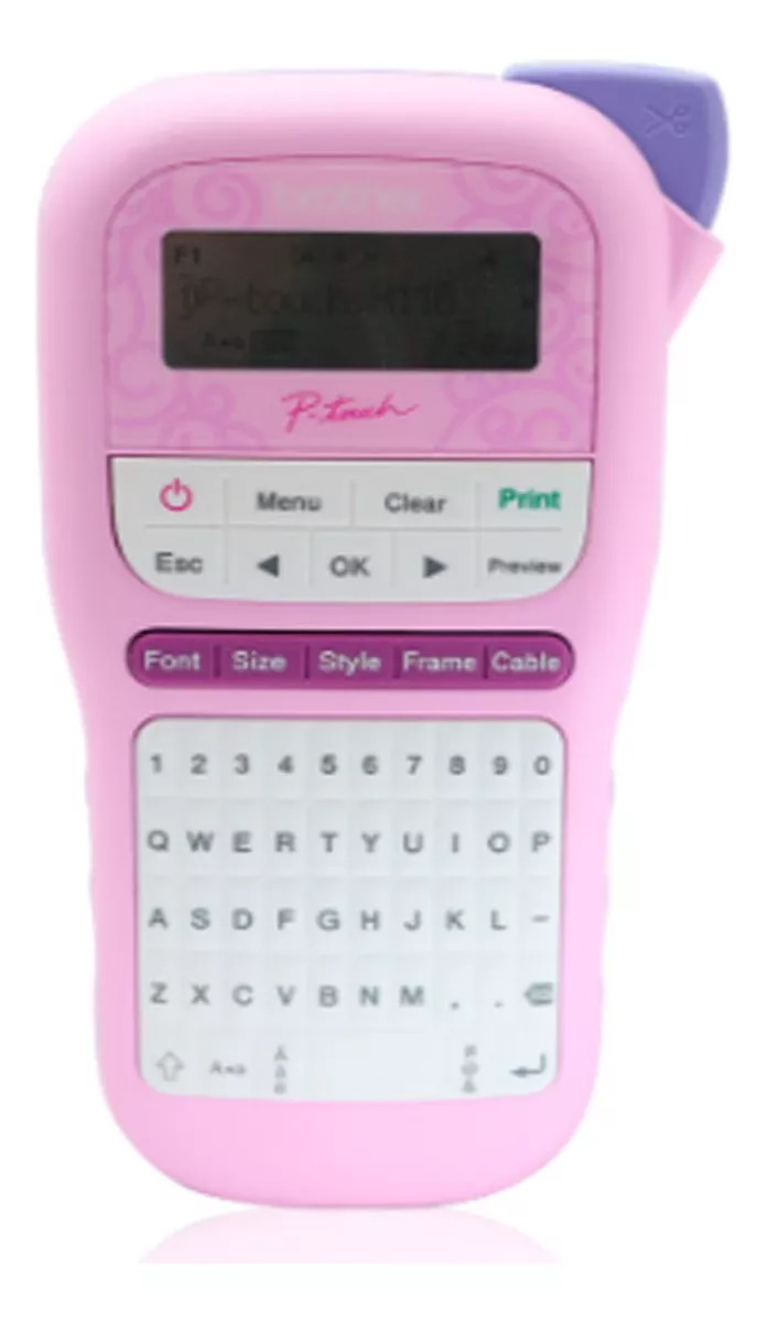 ROTULADORA BROTHER PT-H110 PORTATIL ROSADA - 2