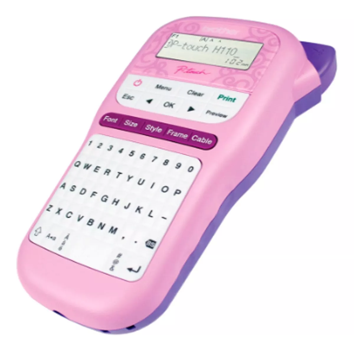 ROTULADORA BROTHER PT-H110 PORTATIL ROSADA - 3