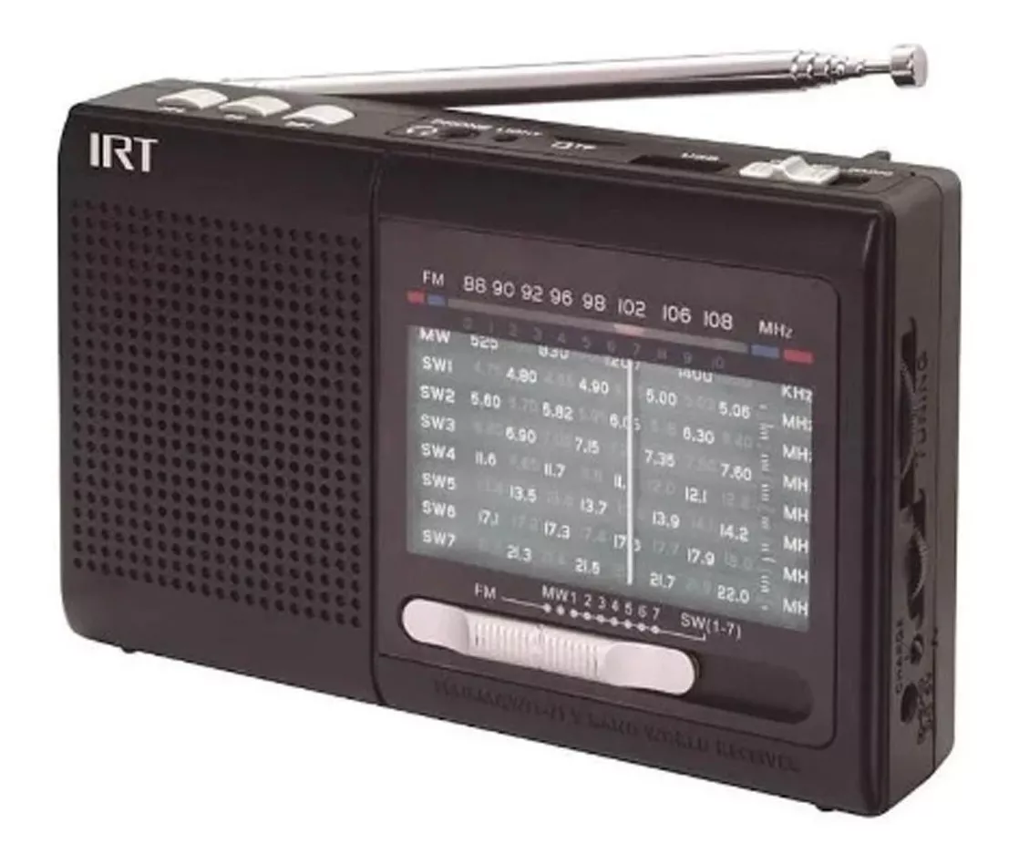 RADIO IRT FM/AM/SW USB/ MSD CON BATERIA RECARGABLE - 1