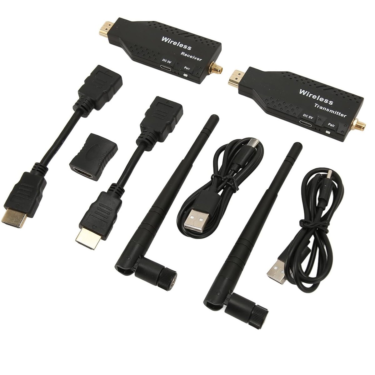 TRANSMISOR HDMI INALAMBRICO 50 METROS, ENERGIZADOS POR USB - 6