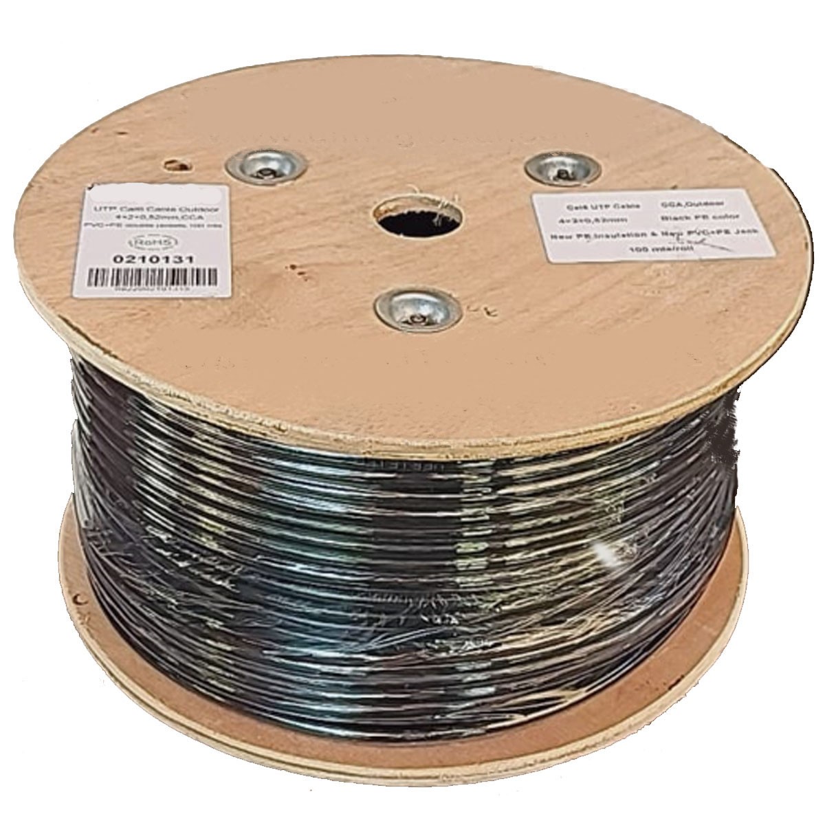 CABLE UTP ULINK CAT6 100 MTS, EXTERIOR 23 AWG, COBRE. NEGRO - 2