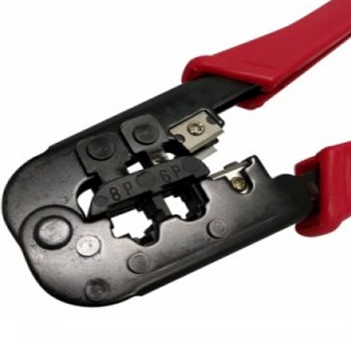 CRIMPEADORA ULINK UL-NTWCR10 RJ45, RJ11, RJ12, METALICA. ROJA - 2