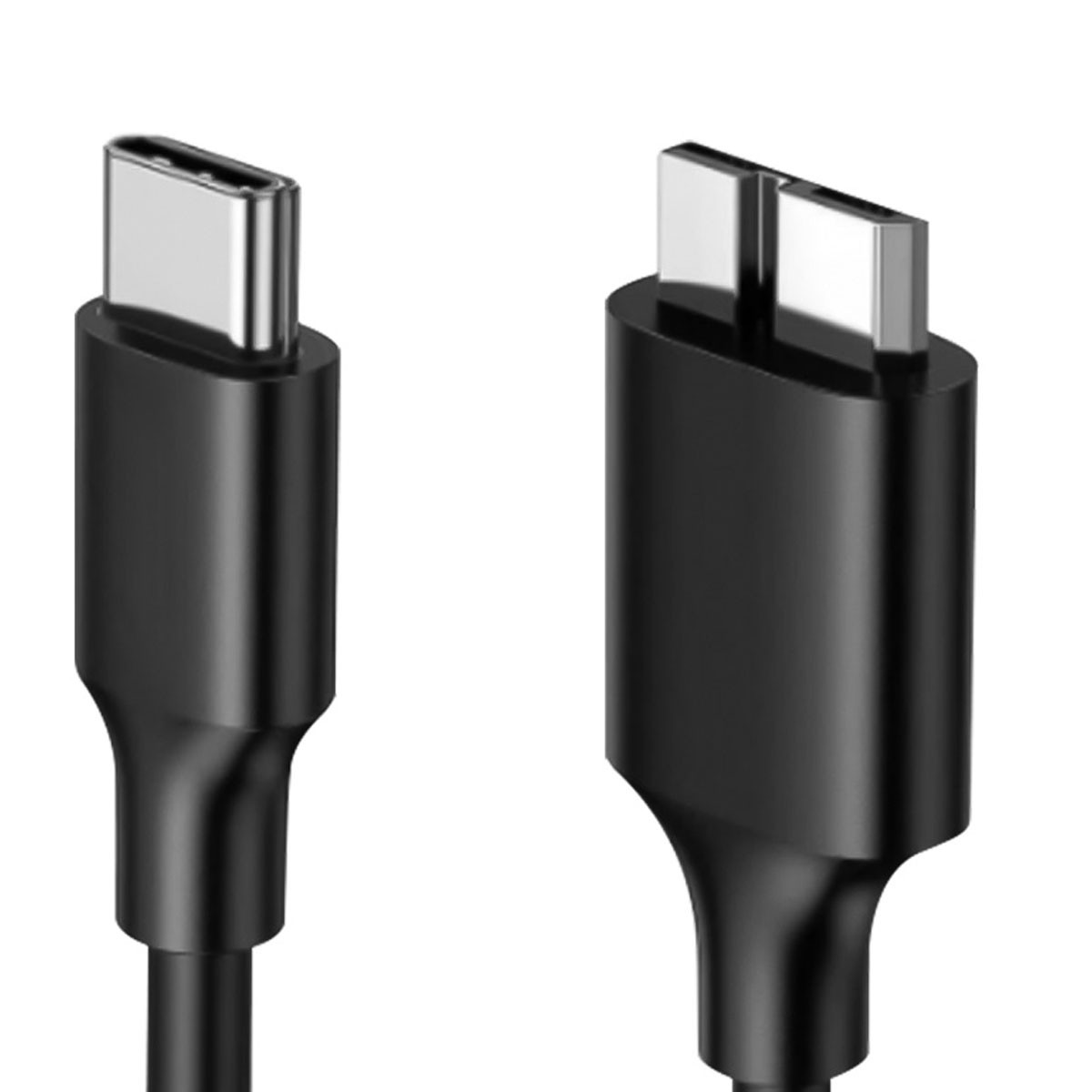 CABLE USB-C A MICRO B M/M 1 METRO (DISCO DURO) - 1