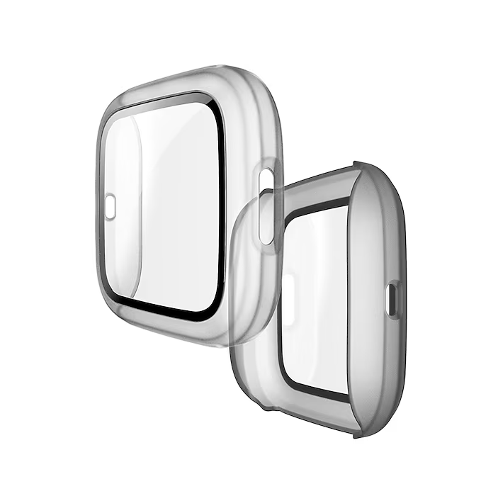 PROTECTOR CARCASA CON VIDRIO PARA FITBIT VERSA 2 -TRANSPARENTE - 1