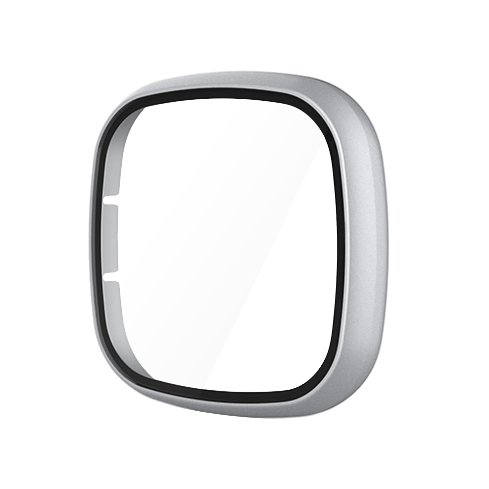 PROTECTOR CARCASA CON VIDRIO PARA FITBIT VERSA 3 / SENSE - PLATEADO - 1