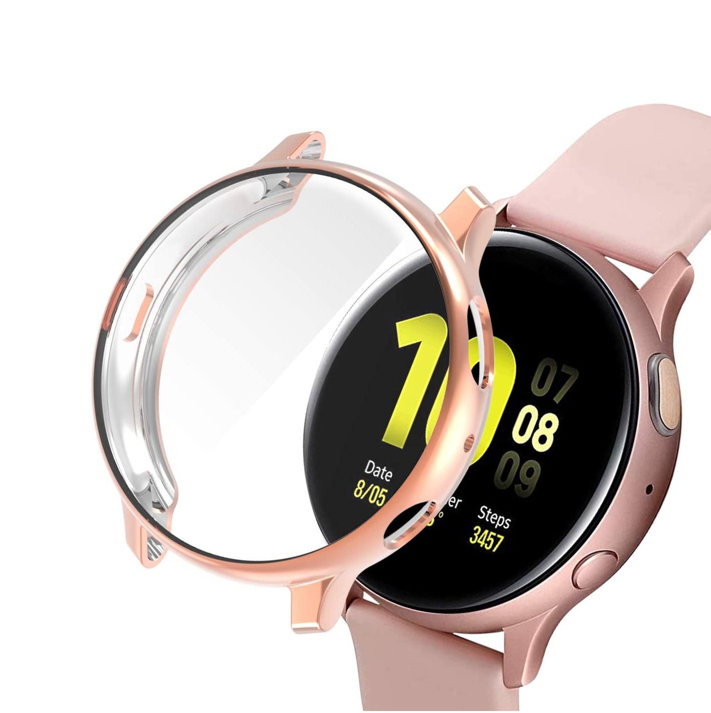 PROTECTOR GLOBAL MOVIL MR CARCASA CON VIDRIO PARA SAMSUNG ACTIVE 2 44MM / ROSA GOLD - 1