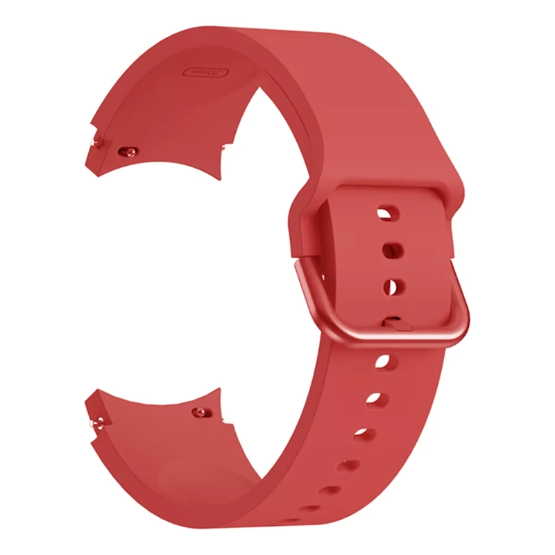 CORREA SILICONA PARA SAMSUNG WATCH 4 / 5 / PRO  CLASSIC 20MM / ROJO - 1
