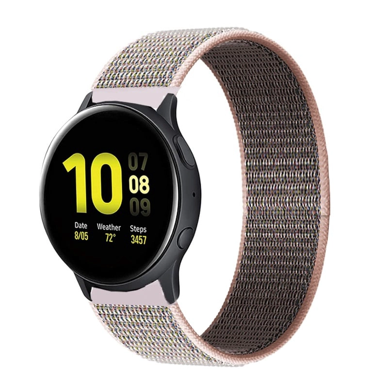 CORREA NYLON PARA SAMSUNG HUAWEI AMAZFIT 20 MM / ROSA ARENA - 1