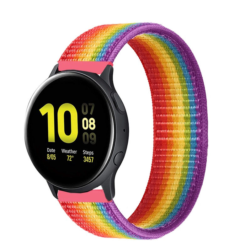 CORREA NYLON PARA SAMSUNG HUAWEI AMAZFIT 20 MM / ARCOIRIS - 1