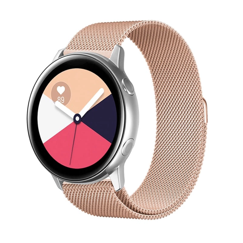 CORREA METALICA PARA SAMSUNG HUAWEI XIAOMI 20MM / ROSA GOLD - 1