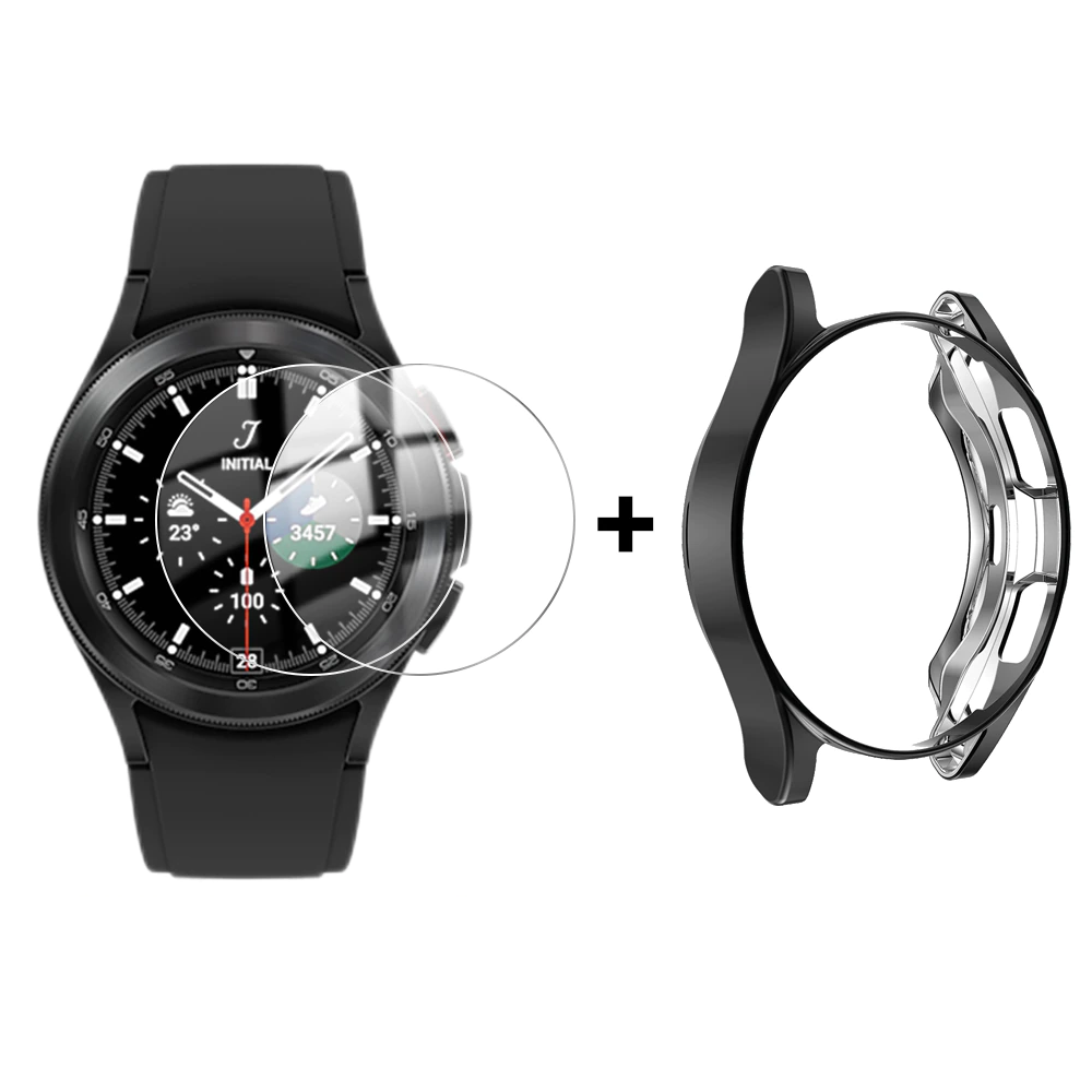 PROTECTOR + 2 LAMINAS HIDROGEL PARA SAMSUNG WATCH 4 CLASSIC 46MM NEGRO - 1