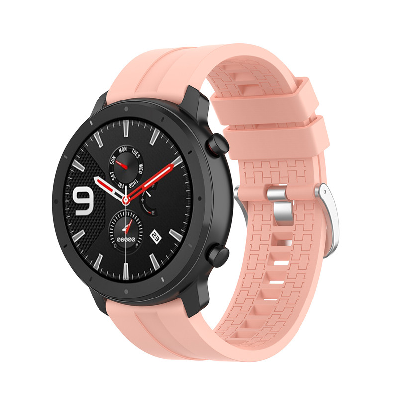 CORREA SILICONA PARA GARMIN ACTIVE / AMAZFIT GTR 2 / ROSADO - 1