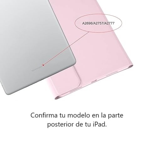 CARCASA FUNDA CON TECLADO PARA IPAD 10MA GEN 10.9 2022 / ROSA - 6