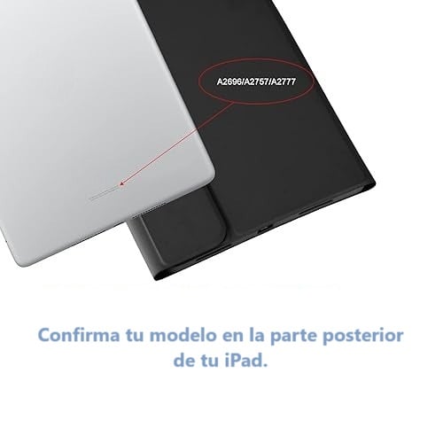 CARCASA FUNDA CON TECLADO PARA IPAD 10MA GEN 10.9 2022 / EN COLOR NEGRO - 6