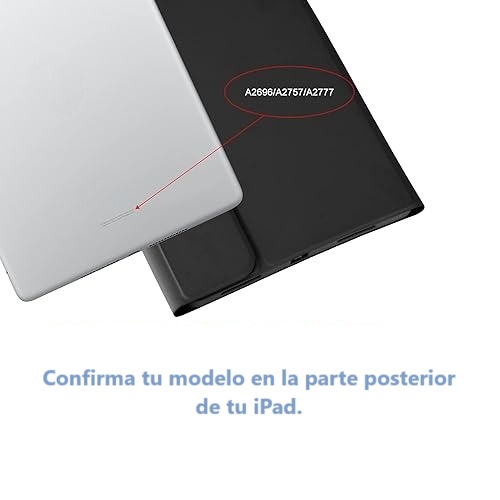 CARCASA FUNDA CON TECLADO PARA IPAD AIR 4 5 TA GENERACIÓN / EN COLOR NEGRO - 6