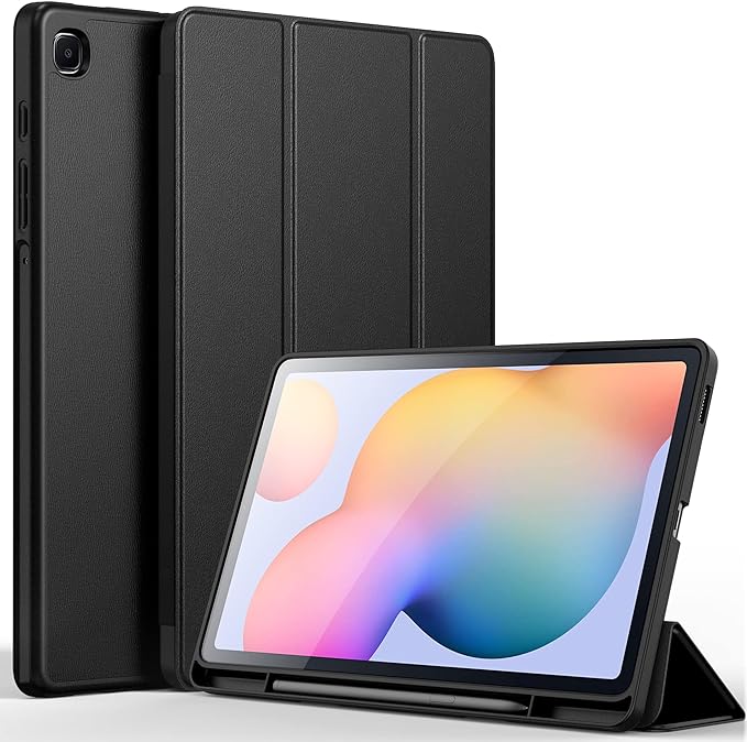 CARCASA PARA SAMSUNG GALAXY TAB S6 LITE 10.4' PULGADAS CON PORTALÁPIZ / NEGRO - 1