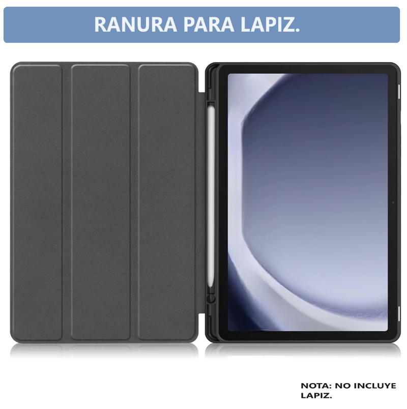 CARCASA PARA SAMSUNG GALAXY TAB S6 LITE 10.4' PULGADAS CON PORTALÁPIZ / NEGRO - 4