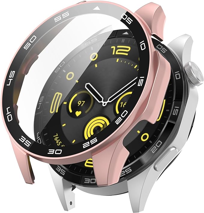 PROTECTOR GLOBAL MOVIL MR CON VIDRIO PARA HUAWEI WATCH GT4 46MM / ROSA GOLD - 1
