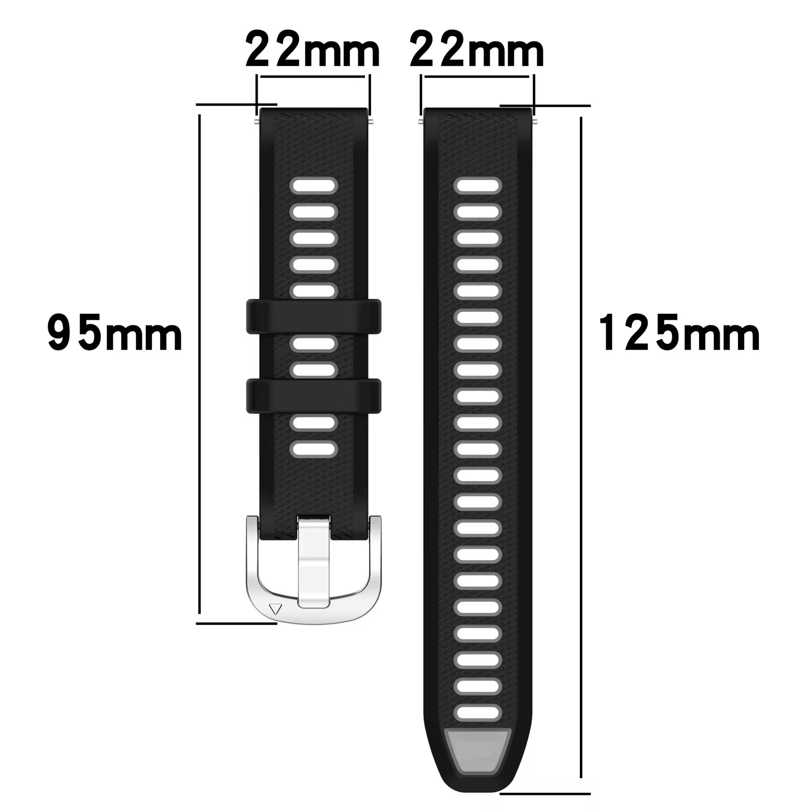 CORREA GLOBAL MOVIL MR BICOLOR PARA HUAWEI SAMSUNG AMAZFIT XIAOMI 22MM / ROSADO BLANCO - 3