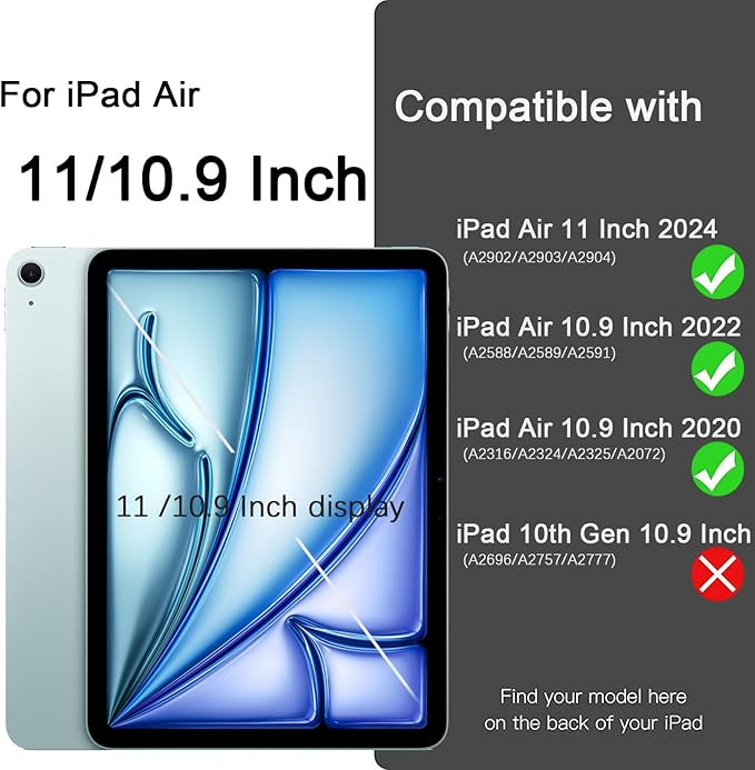 CARCASA FUNDA GLOBAL MOVIL MR CON TECLADO PARA IPAD AIR 6 11 2024 / NEGRO - 2