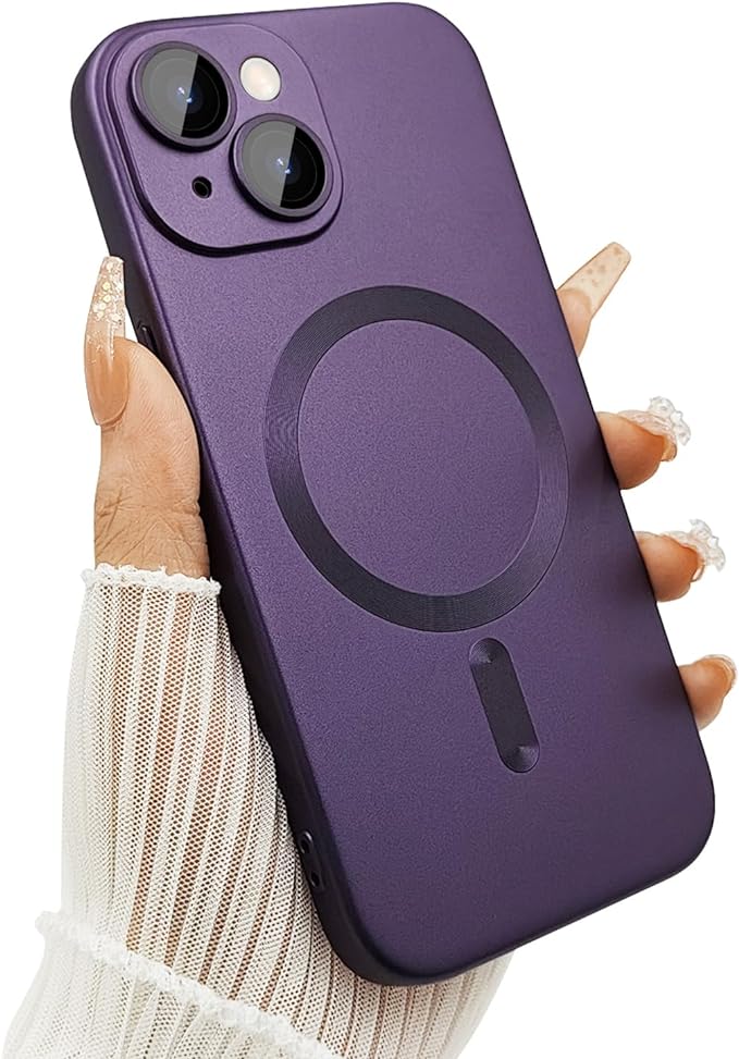 CARCASA IPHONE 13 GLOBAL MOVIL MR MAGSAFE / METALIZADO PURPURA - 1