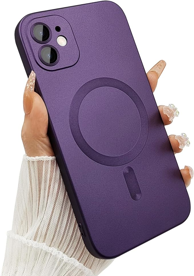 CARCASA IPHONE 11 GLOBAL MOVIL MR MAGSAFE / METALIZADO PURPURA - 1