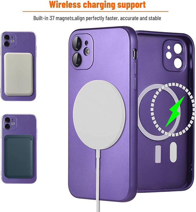 CARCASA IPHONE 11 GLOBAL MOVIL MR MAGSAFE / METALIZADO PURPURA - 2