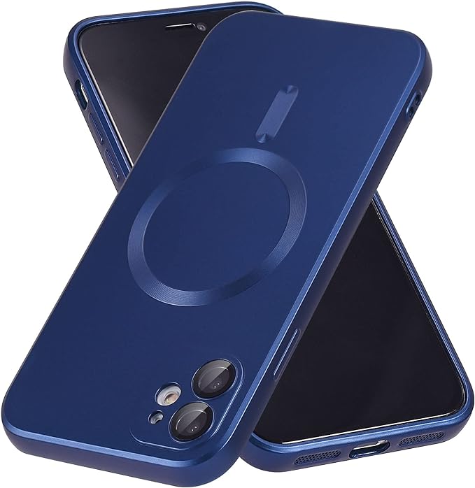 CARCASA IPHONE 11 GLOBAL MOVIL MR MAGSAFE / METALIZADO AZUL - 1