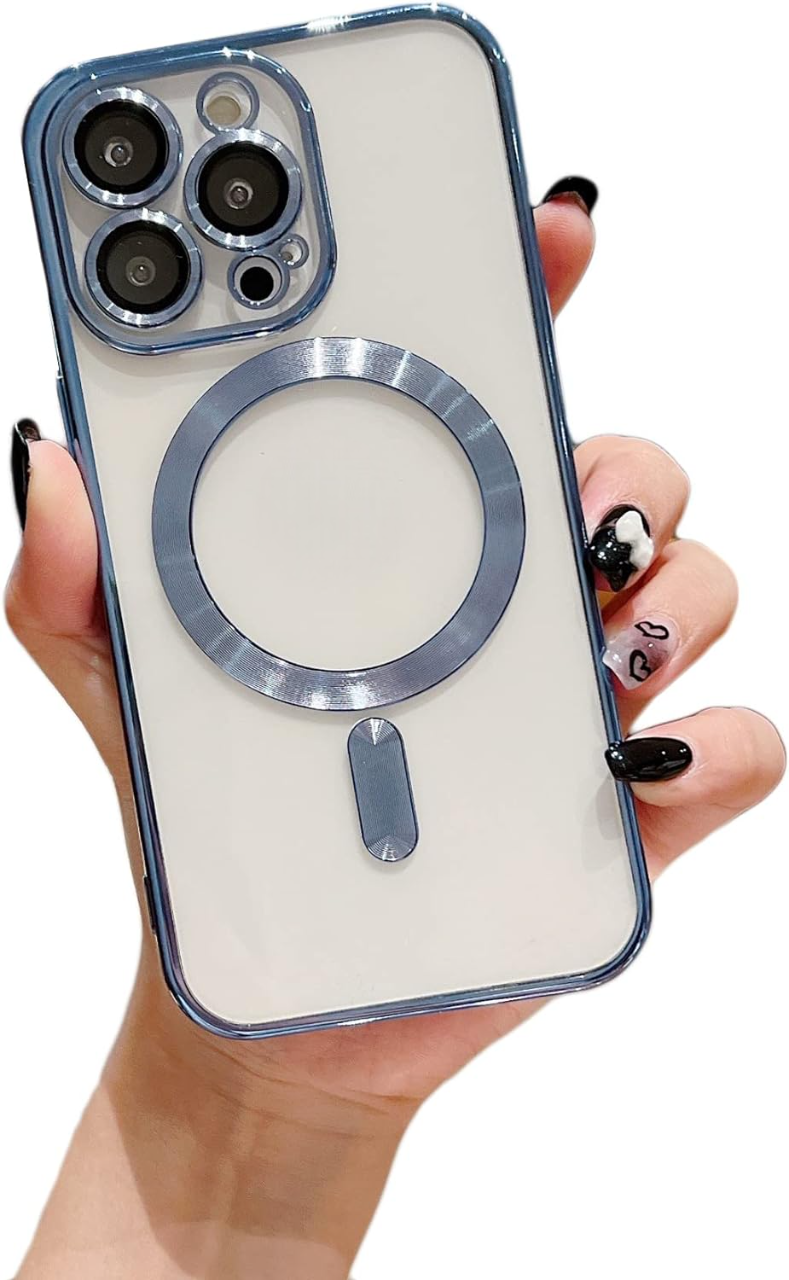 CARCASA IPHONE 14 PRO GLOBAL MOVIL MR MAGSAFE / AZUL SIERRA LENTES - 1