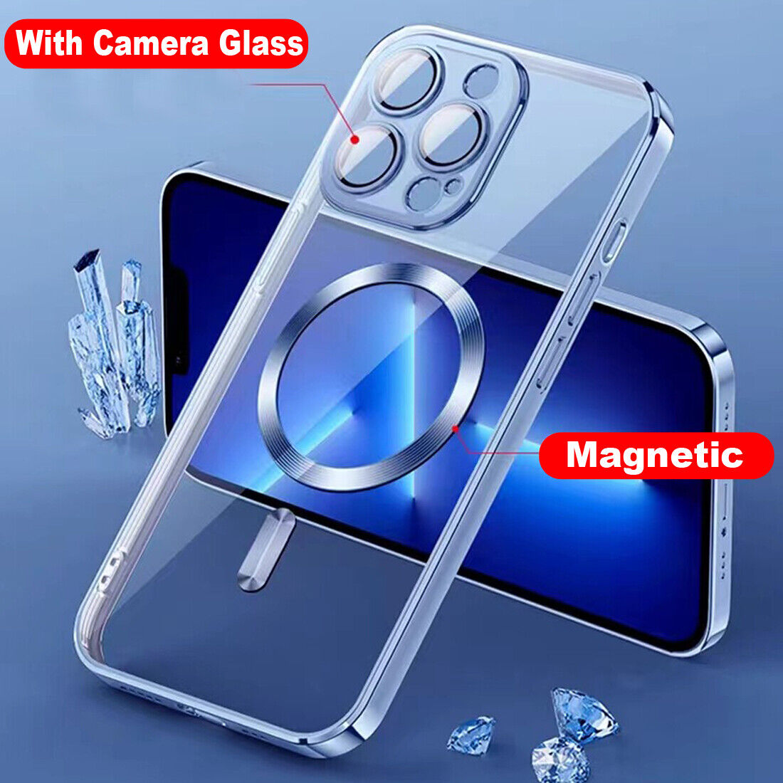 CARCASA IPHONE 11 PRO GLOBAL MOVIL MR MAGSAFE / AZUL LENTES - 3